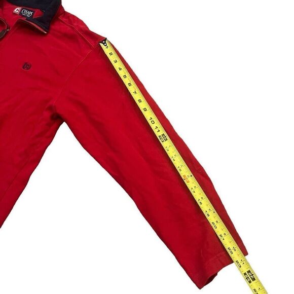 CHAPS Red 3/4 Zip Collar Pullover Size Large - Picture 7 of 7